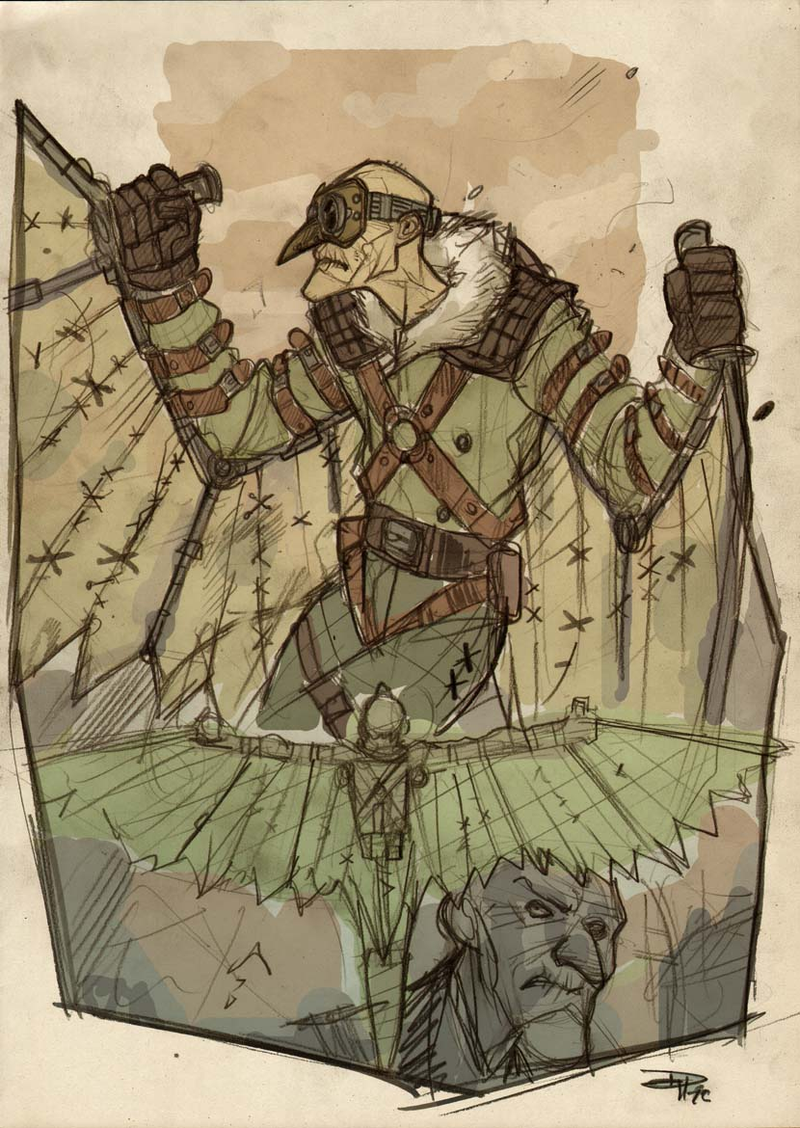 Illustration for article titled Steampunk Spider-Man and his nemesis, Victorian-era Doctor Octopus